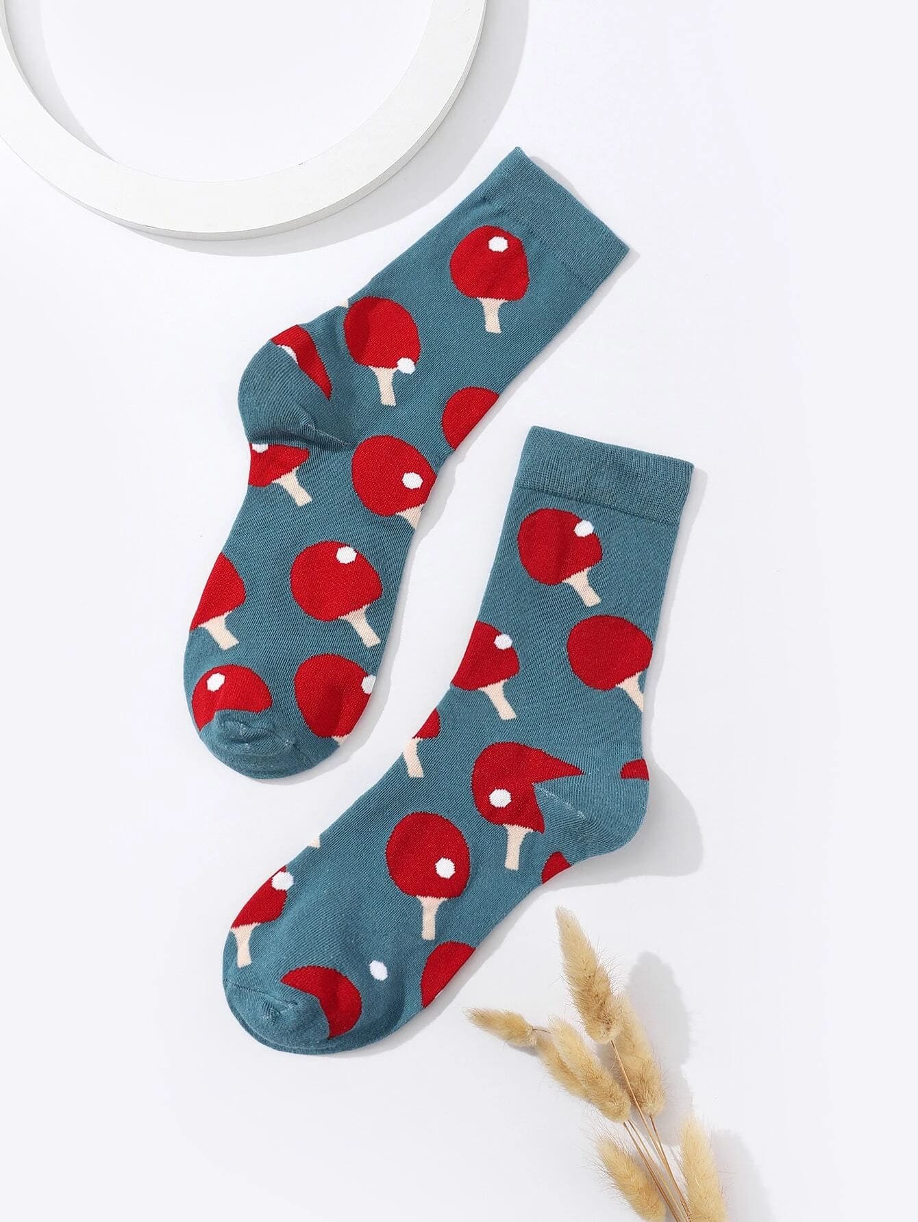 Table Tennis Unisex Crew Socks (pack of 2) from lazzy socks
