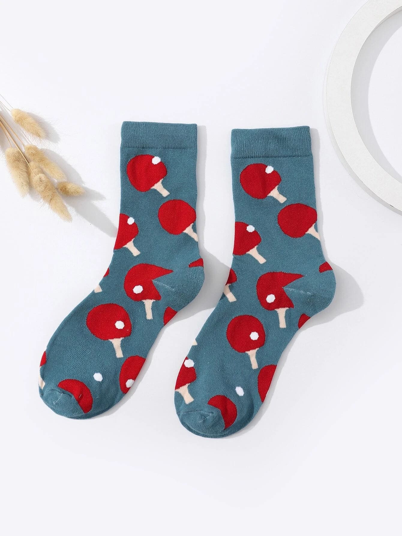 Table Tennis Unisex Crew Socks (pack of 2) from lazzy socks