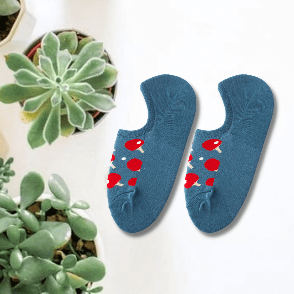 Table Tennis Unisex No Show Socks from lazzy socks
