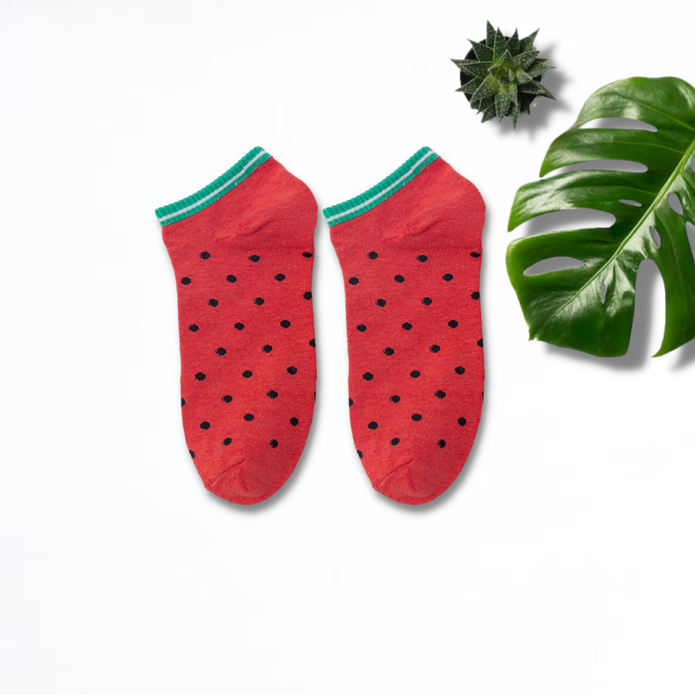 Watermelon And Pineapple Unisex Ankle Socks (Pack of 2) from lazzy socks