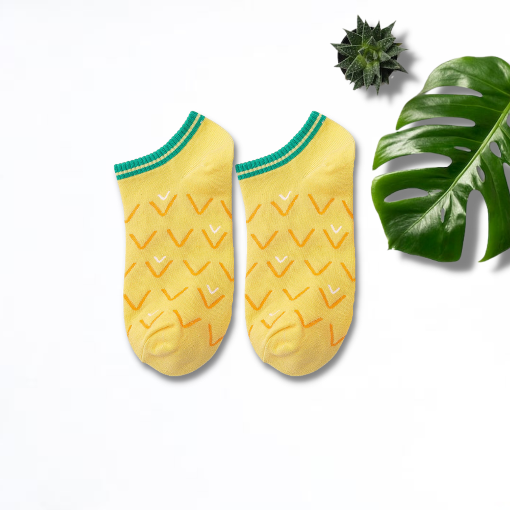 Watermelon And Pineapple Unisex Ankle Socks (Pack of 2) from lazzy socks