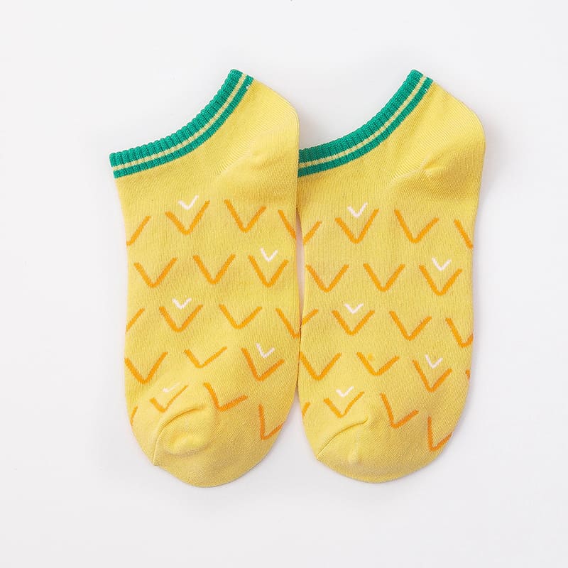 Watermelon And Pineapple Unisex Ankle Socks (Pack of 2) from lazzy socks