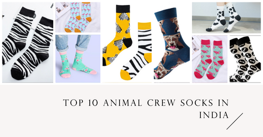Top 10 Animal Crew Socks in India by Lazy Socks