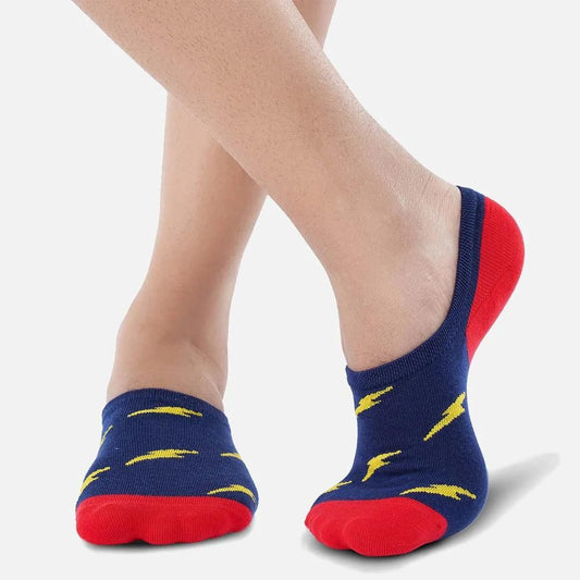 Add a Bolt of Style with Lightning No Show Socks | Lazzy Socks