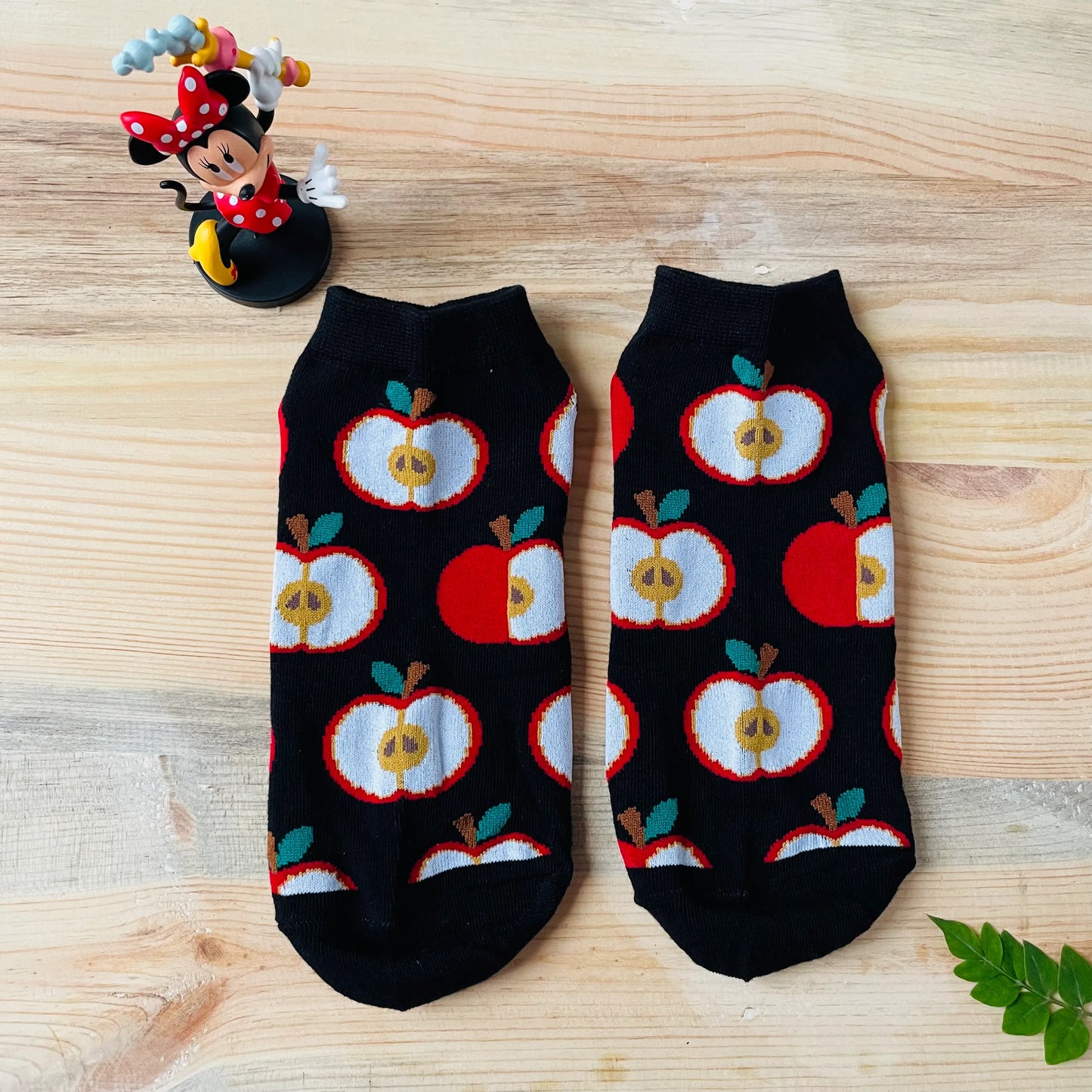 Apple & Cherry Ankle Socks (Pack of 2) – Fun Fruit Designs | Lazzy Socks India