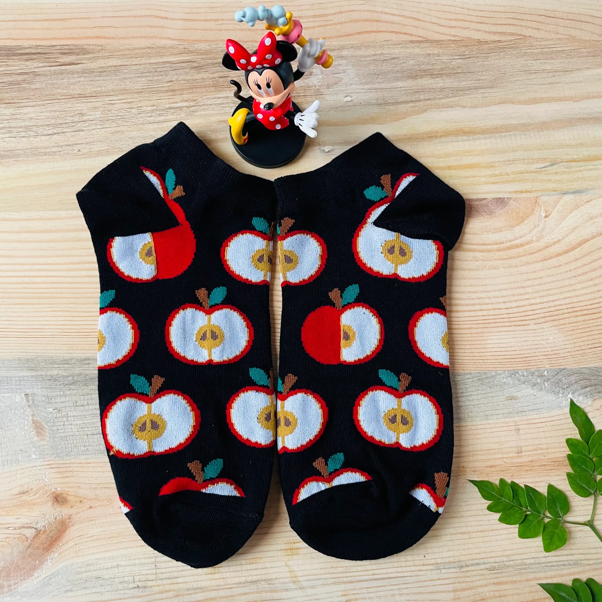 Apple & Cherry Ankle Socks (Pack of 2) – Fun Fruit Designs | Lazzy Socks India
