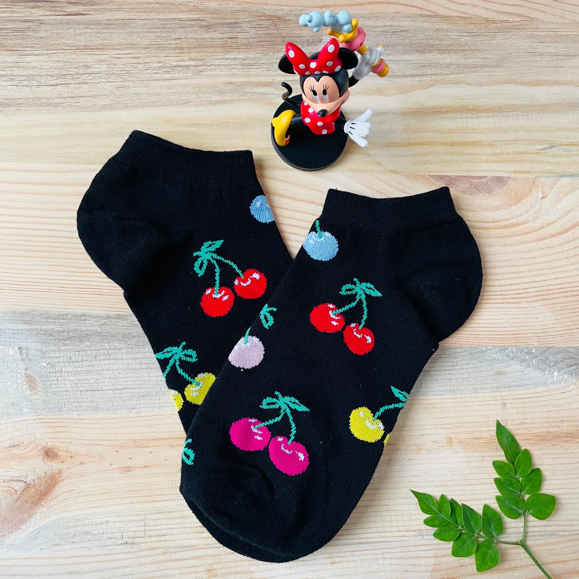 Apple & Cherry Ankle Socks (Pack of 2) – Fun Fruit Designs | Lazzy Socks India