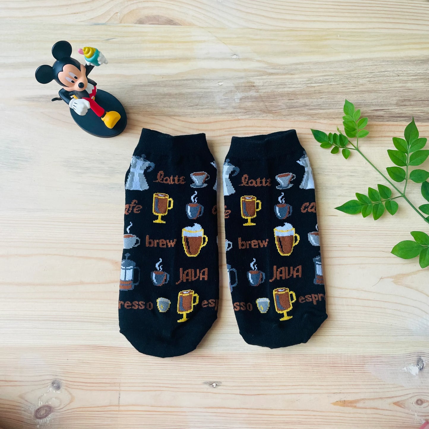 Coffee Lover Ankle Socks – Espresso, Latte & Cappuccino Print  Lazzy Socks India