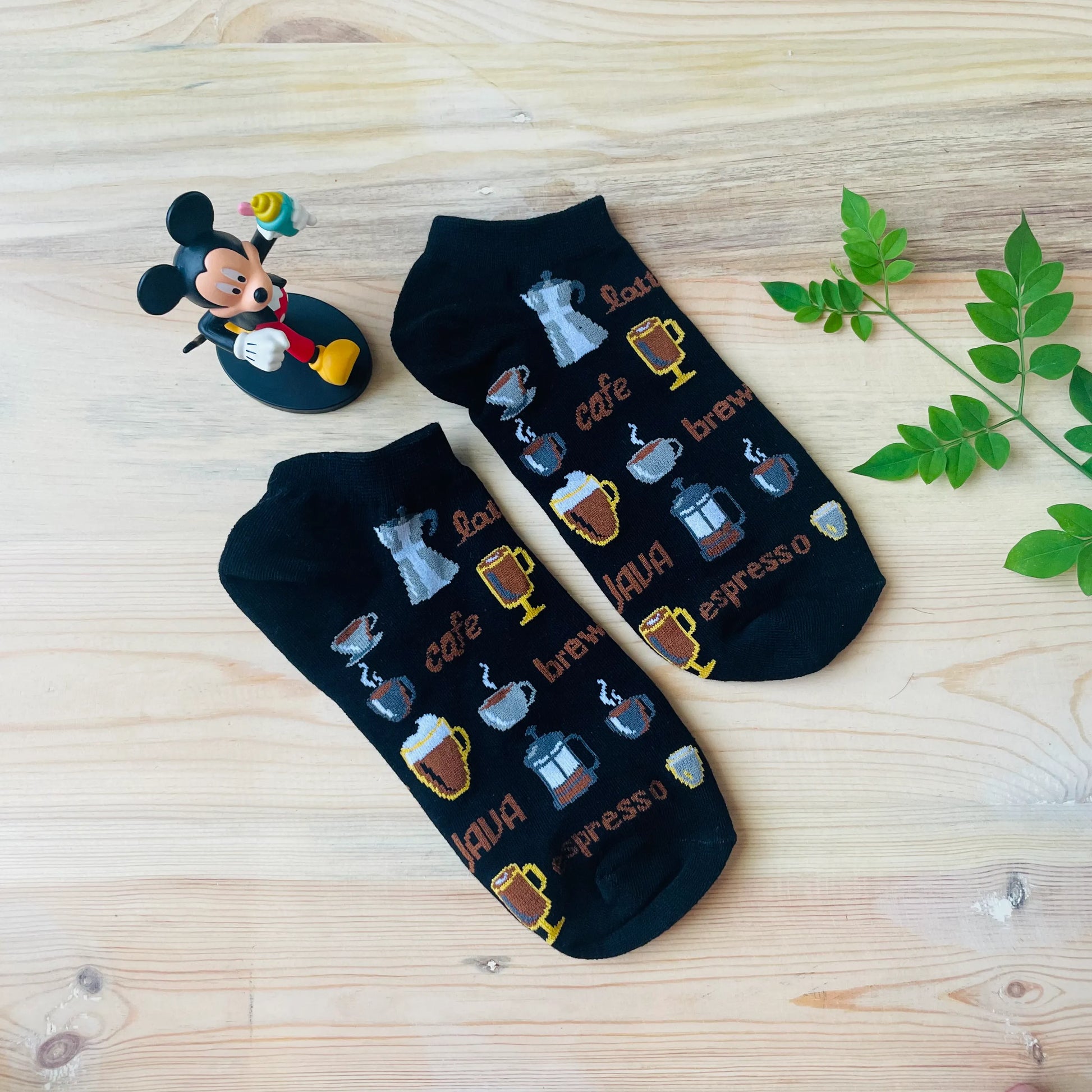 Coffee Lover Ankle Socks – Espresso, Latte & Cappuccino Print  Lazzy Socks India