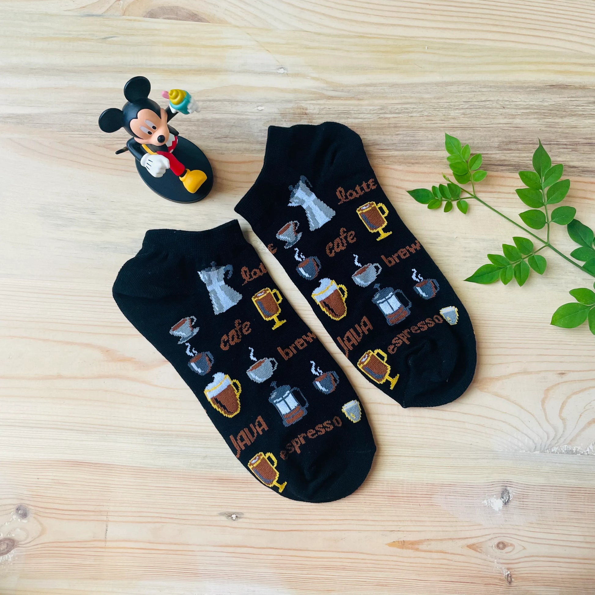 Coffee Lover Ankle Socks – Espresso, Latte & Cappuccino Print  Lazzy Socks India