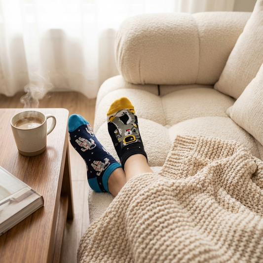 Cosmic Explorer Ankle Sock (Pack of 2) | Lazzy Socks India