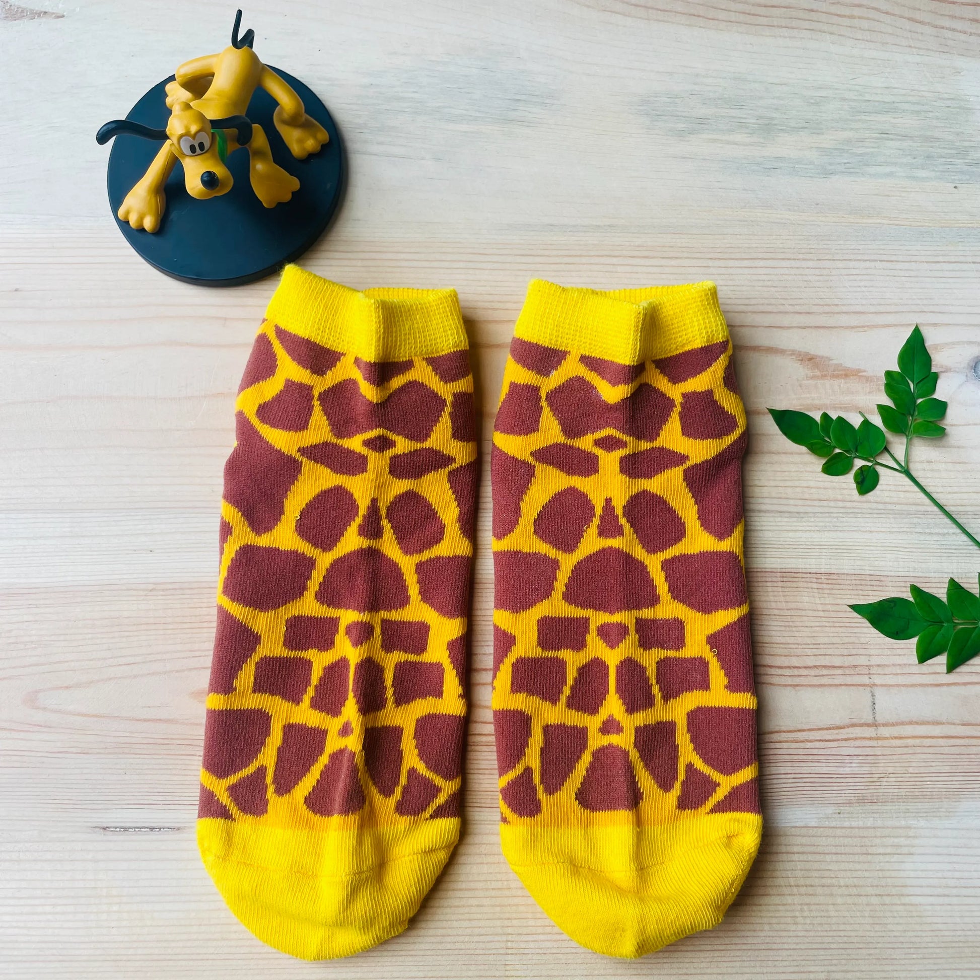 Giraffe Face & Print Ankle Socks (Pack of 2)  Lazzy Socks India