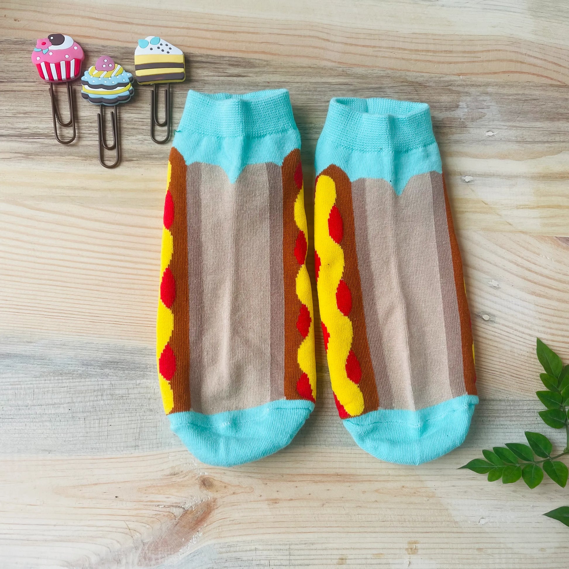Hot Dog Ankle Socks – Quirky Foodie Print  Lazzy Socks India
