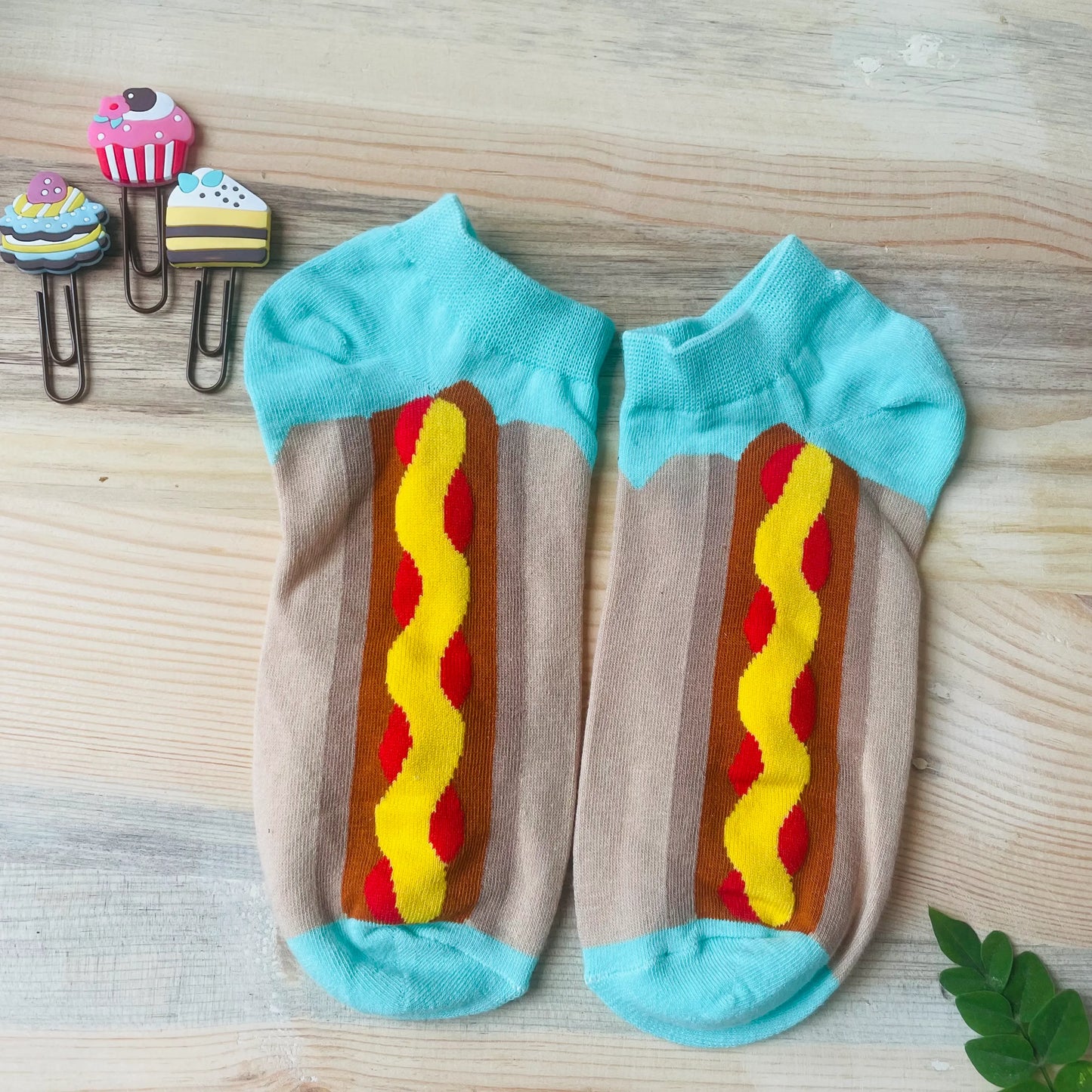 Hot Dog Ankle Socks – Quirky Foodie Print  Lazzy Socks India