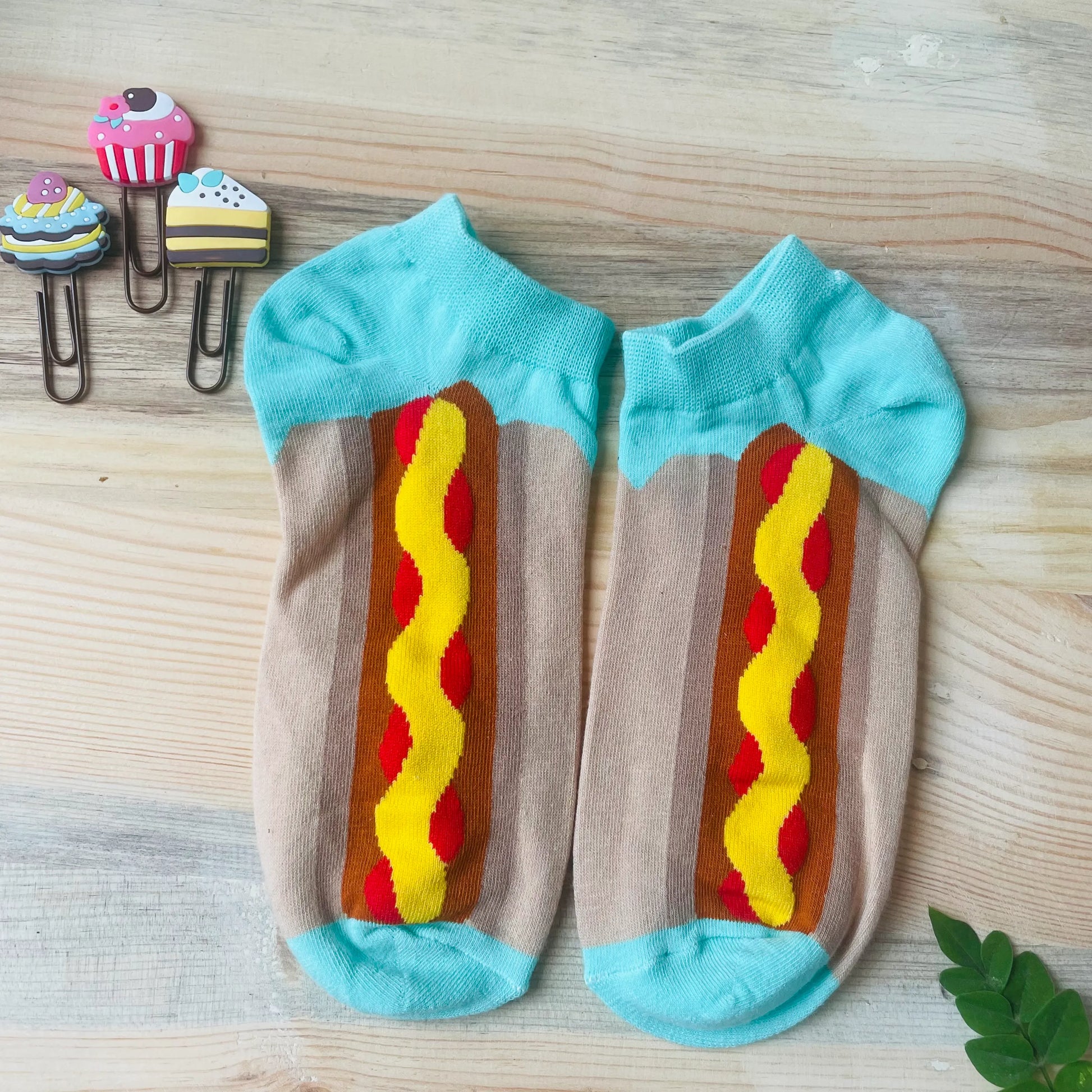 Hot Dog Ankle Socks – Quirky Foodie Print  Lazzy Socks India