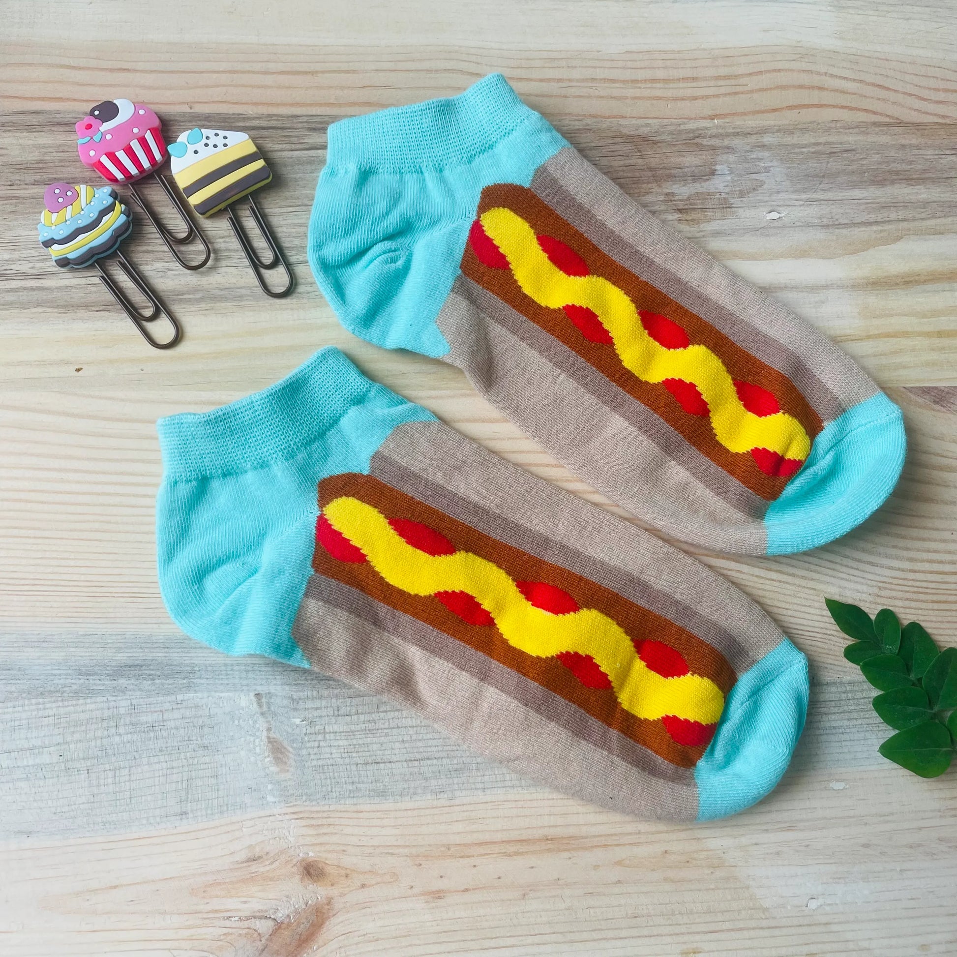 Hot Dog Ankle Socks – Quirky Foodie Print  Lazzy Socks India