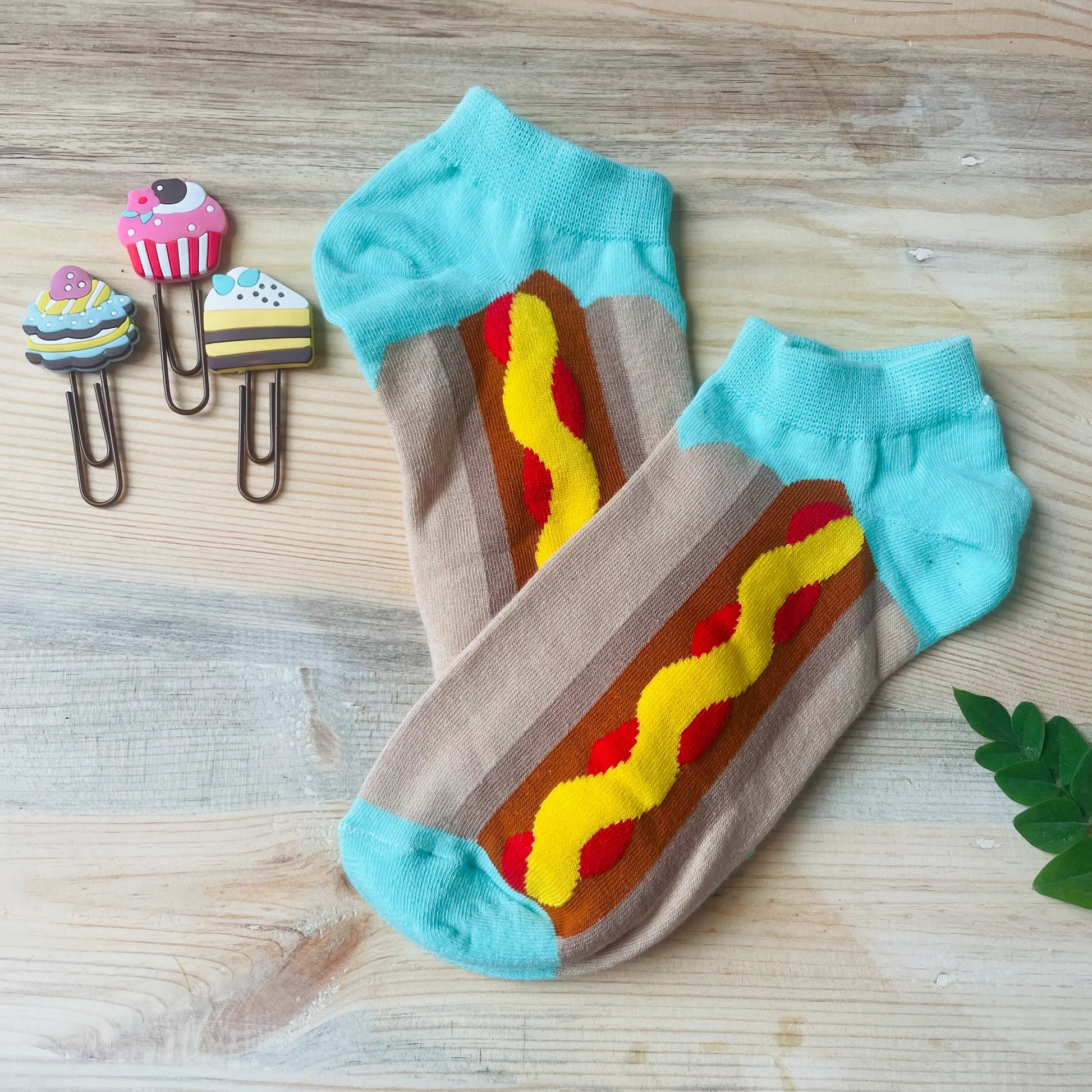 Hot Dog Ankle Socks – Quirky Foodie Print  Lazzy Socks India