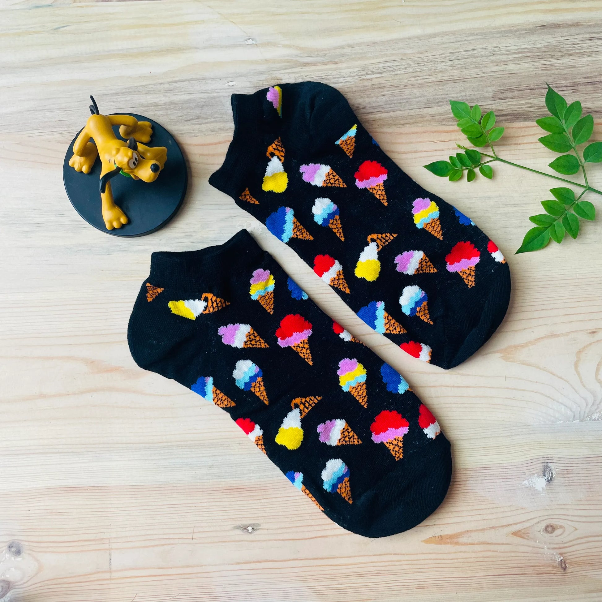 Ice Cream Cone Ankle Socks – Sweet Treat for Your Feet  Lazzy Socks