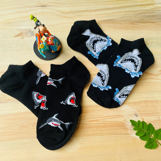 Jawsome Shark Sock Pack (Pack of 2) | Lazzy Socks India
