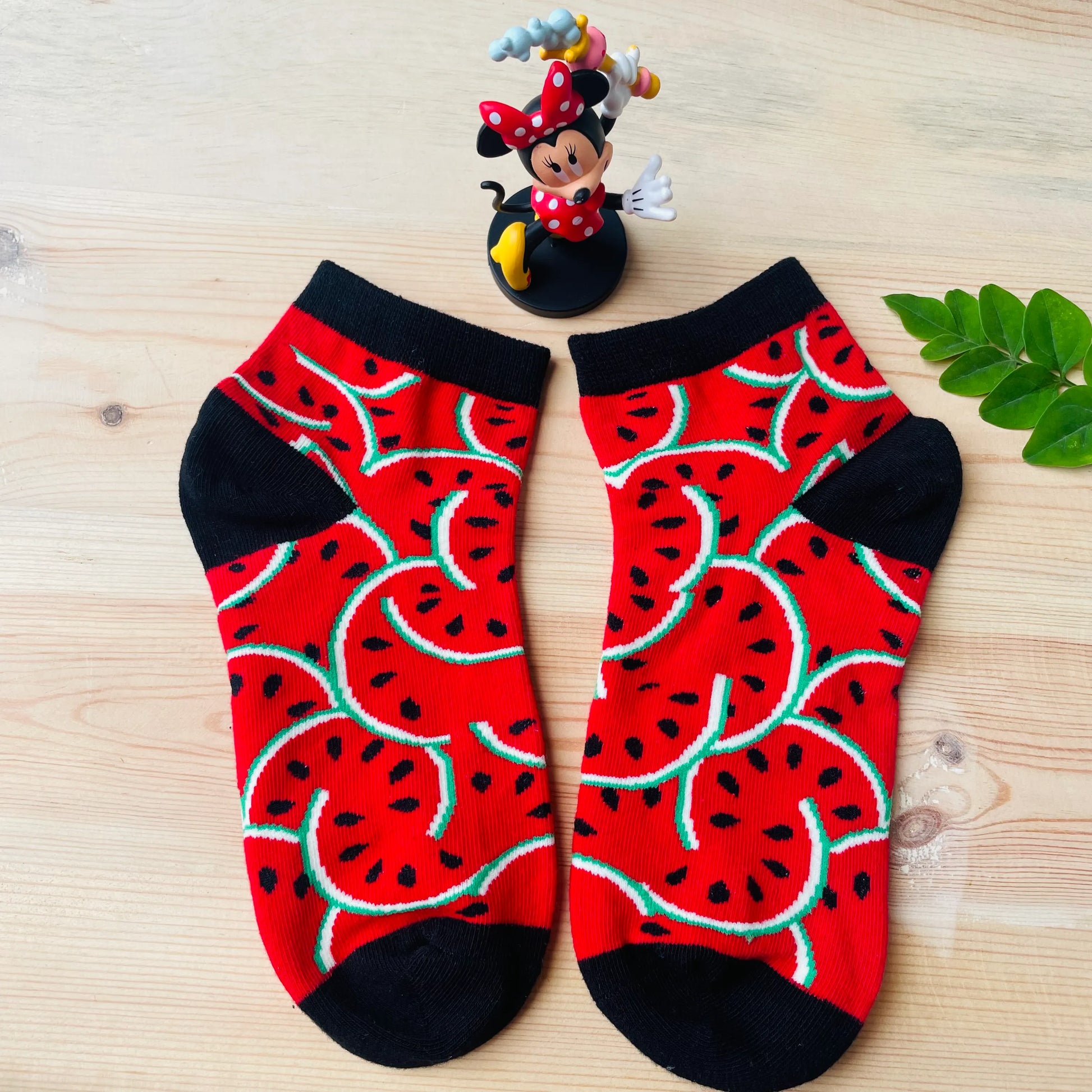 One In A Melon Ankle Socks – Fun Fruit Design | Lazzy Socks India