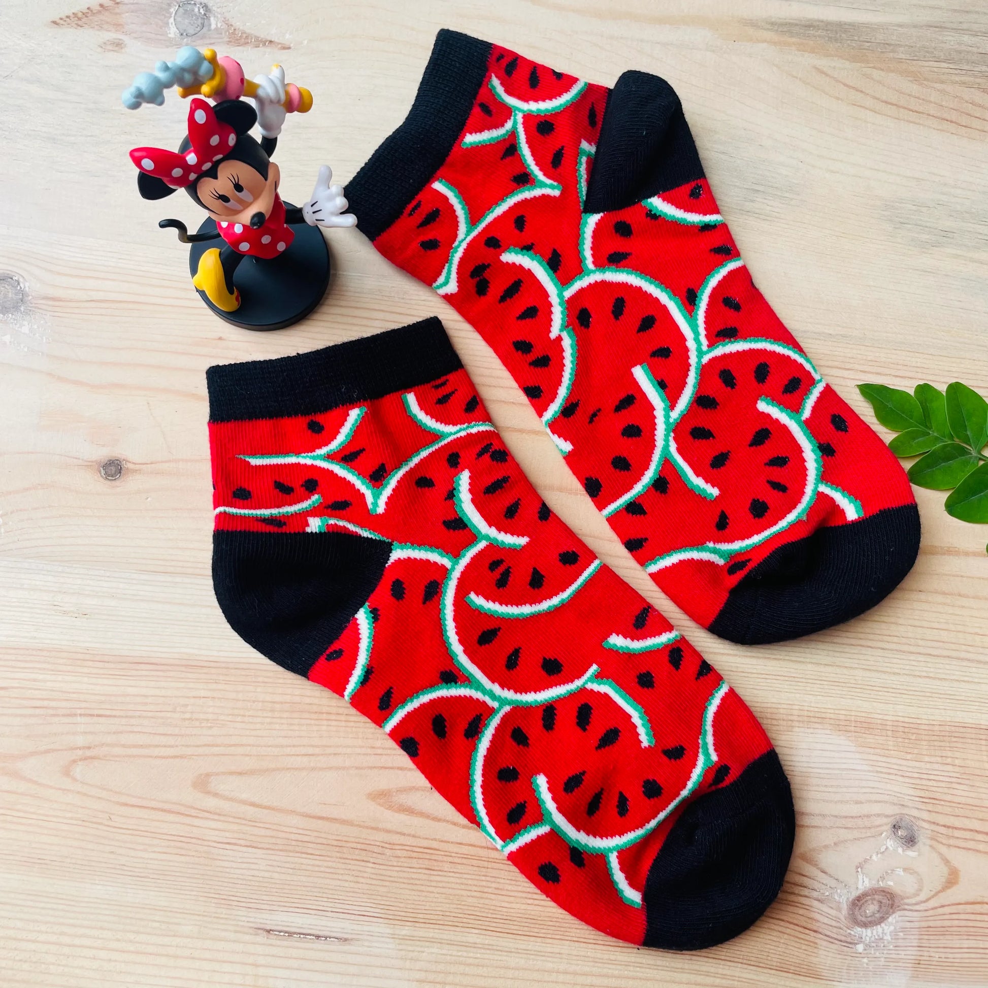 One In A Melon Ankle Socks – Fun Fruit Design | Lazzy Socks India