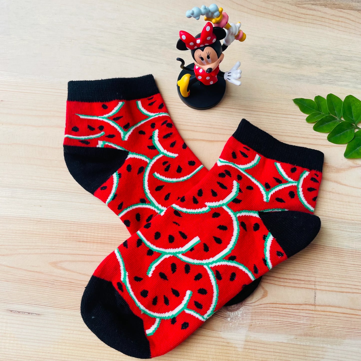 One In A Melon Ankle Socks – Fun Fruit Design | Lazzy Socks India