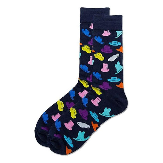 Party Hat Unisex Crew Socks - Step into Fun & Comfort! | Lazzy Socks