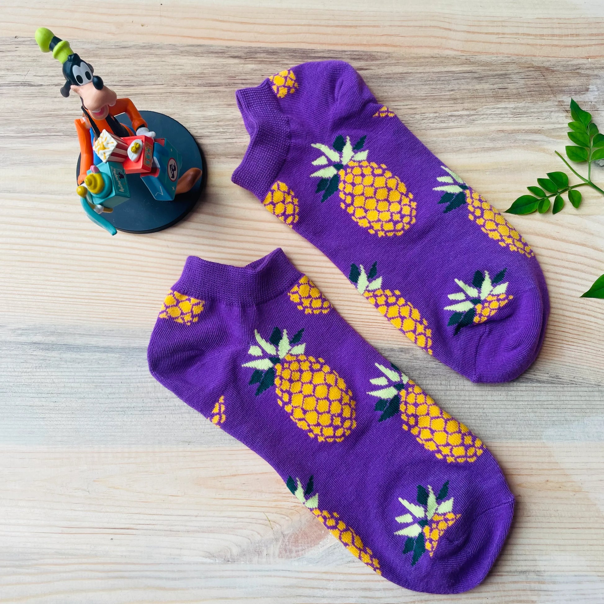 Pineapple Pop Ankle Socks – Quirky Fruit Design  Lazzy Socks India