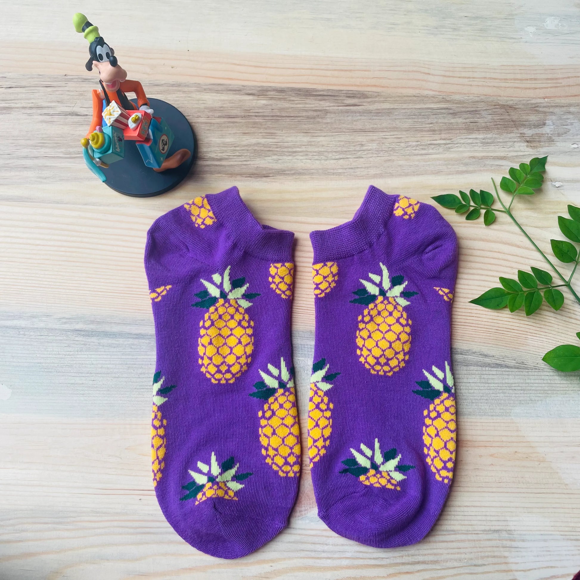 Pineapple Pop Ankle Socks – Quirky Fruit Design  Lazzy Socks India