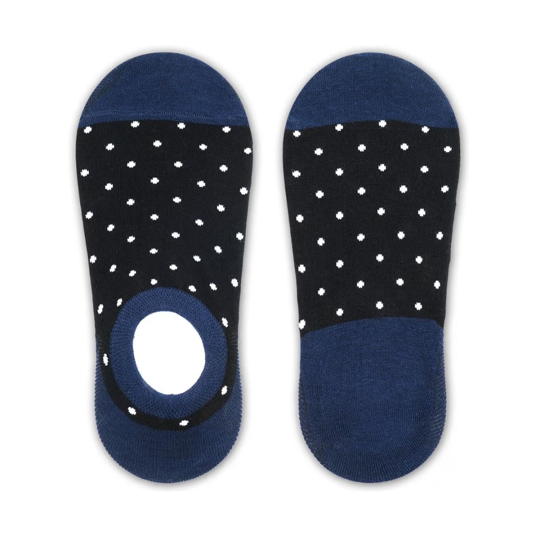 Polka Dot & Geometric Unisex No Show Socks (pack of 2)