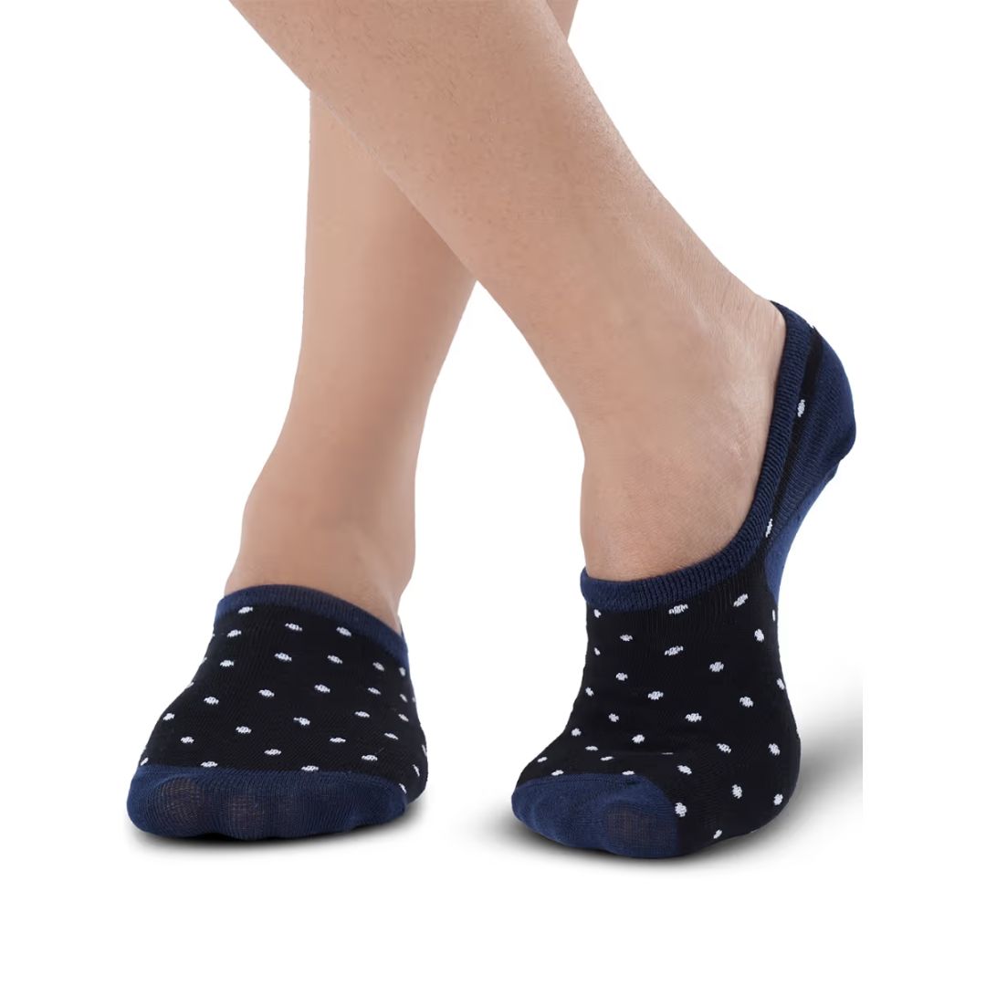 Polka Dot & Geometric Unisex No Show Socks (pack of 2)