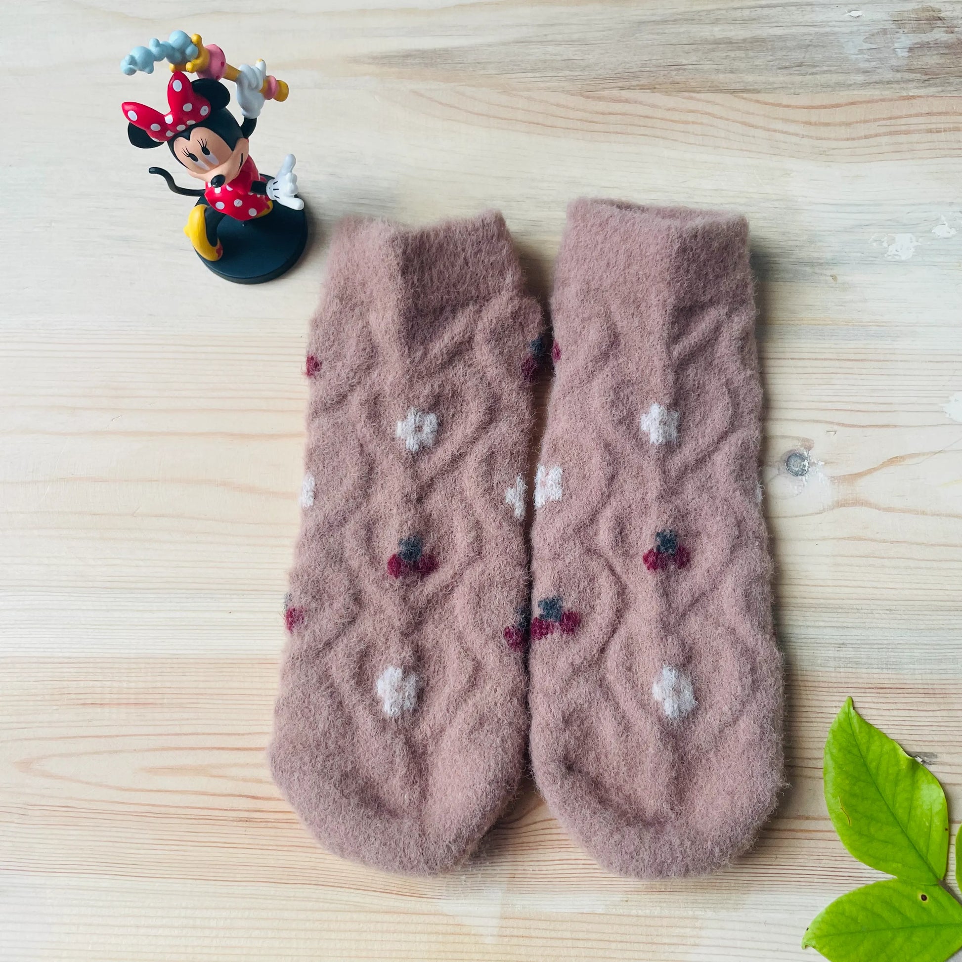 Sweet Cherry Fuzzy Ankle Socks for Women (Pack of 5) | Lazzy Socks India