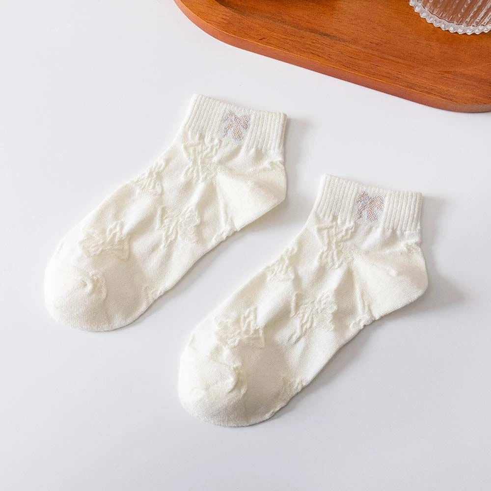 Textured Charm Ankle Socks (Pack of 5)  Lazzy Socks India