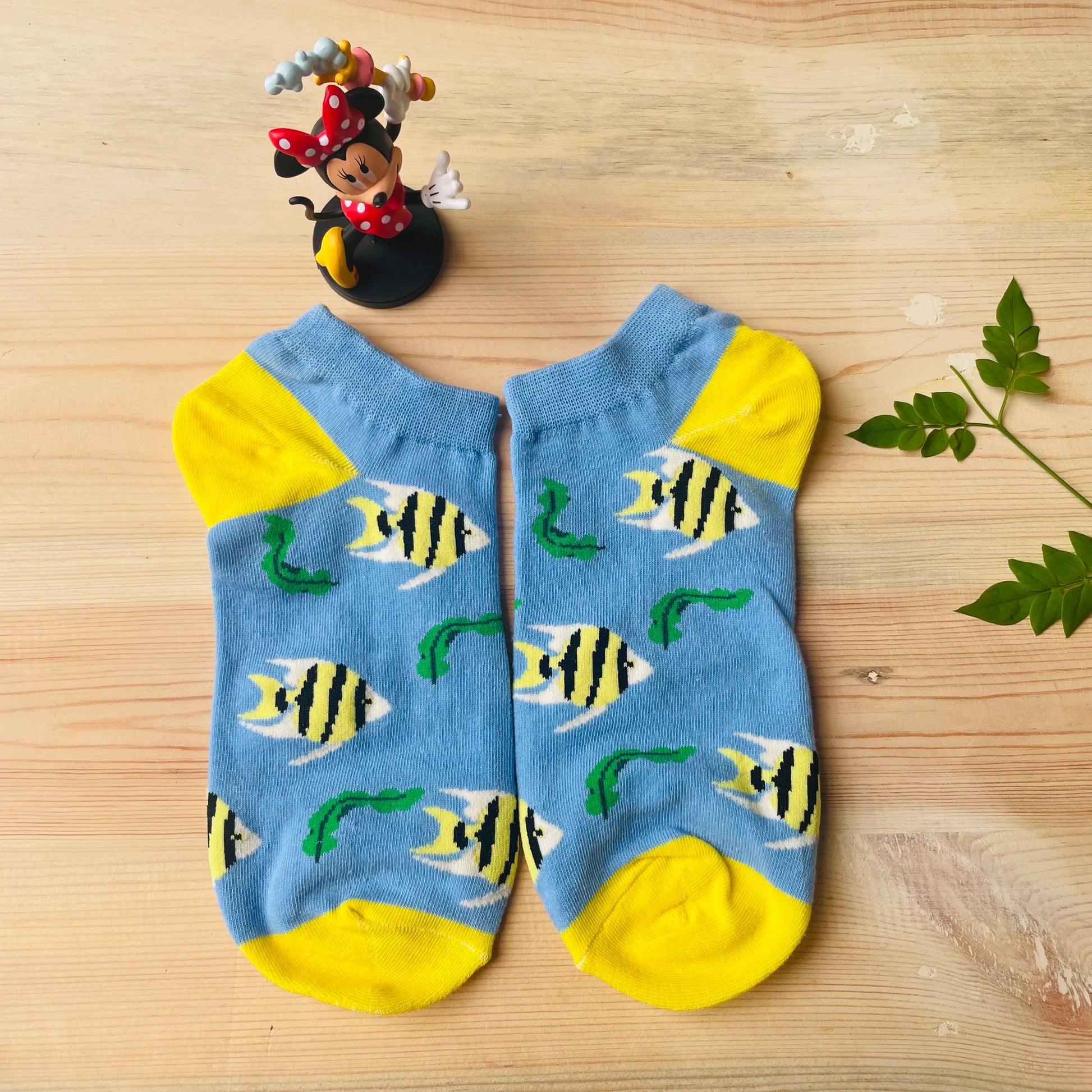 Tropical Fish Ankle Socks – Cute Ocean Print  Lazzy Socks India