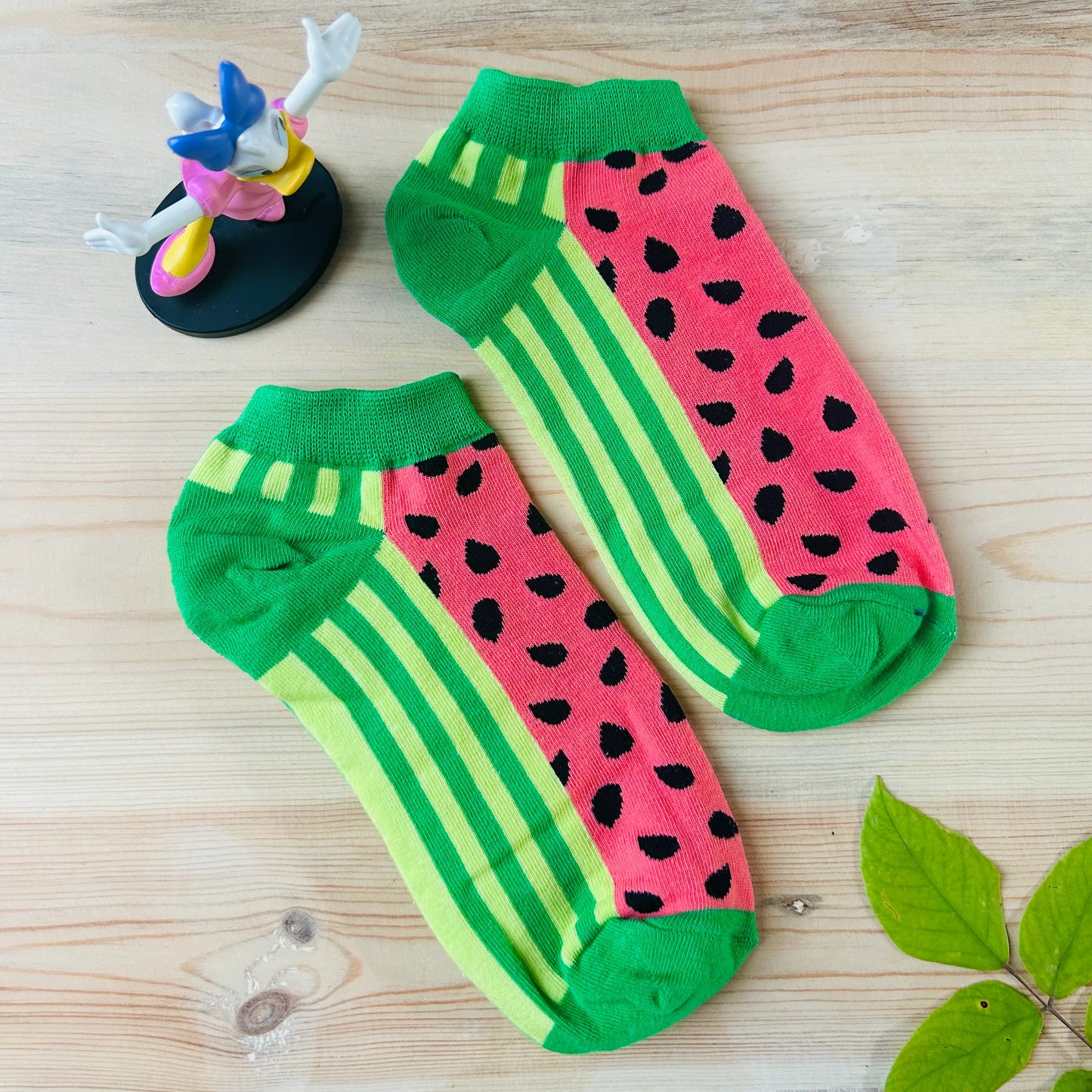 Watermelon Stripe Ankle Socks – Sweet Fruit Design  Lazzy Socks India