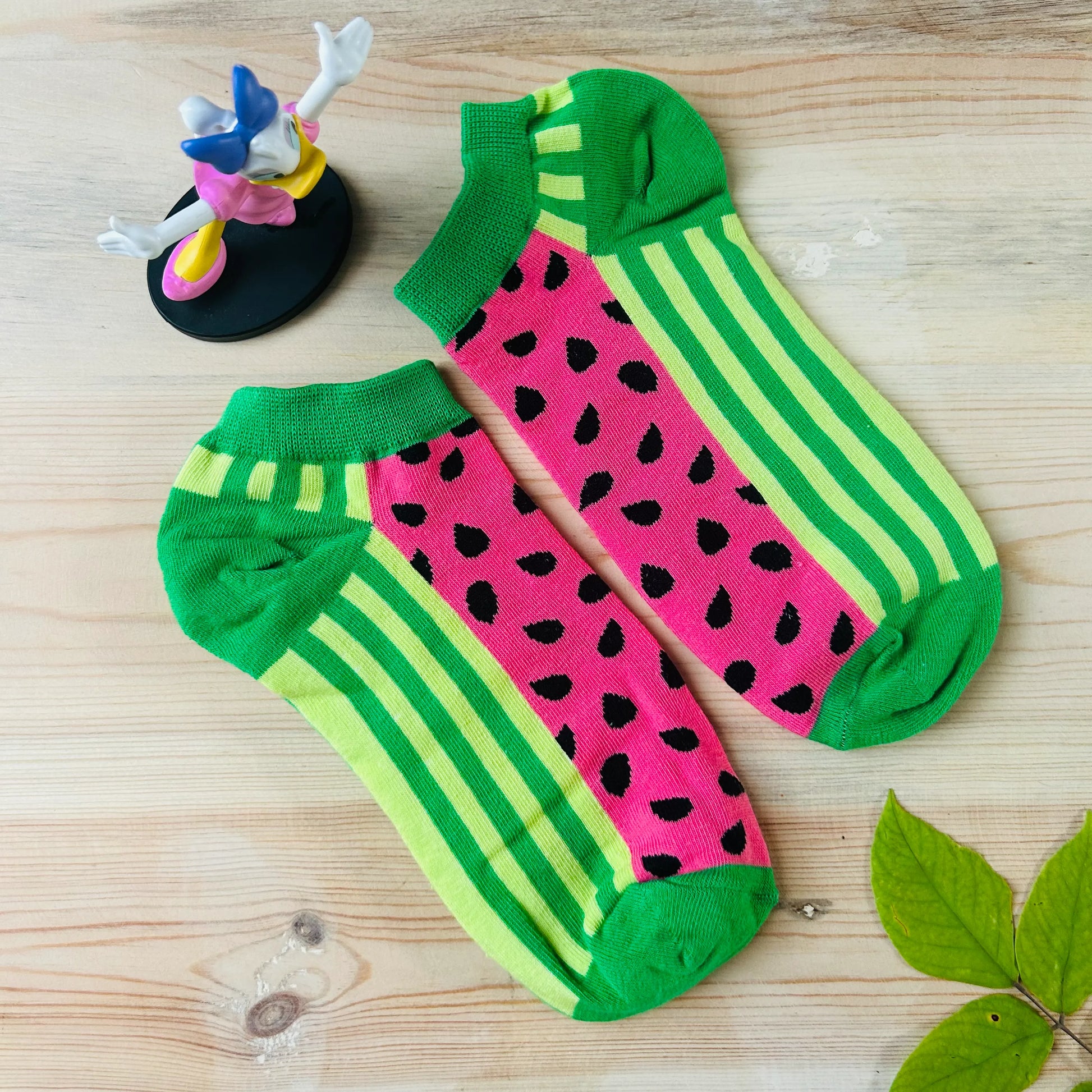 Watermelon Stripe Ankle Socks – Sweet Fruit Design  Lazzy Socks India