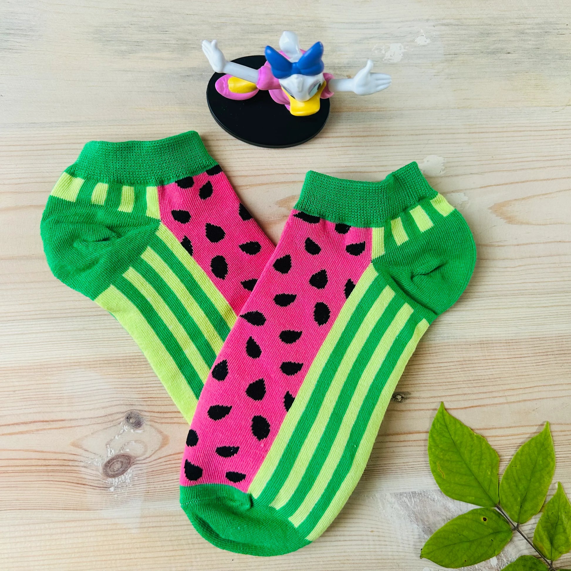 Watermelon Stripe Ankle Socks – Sweet Fruit Design  Lazzy Socks India