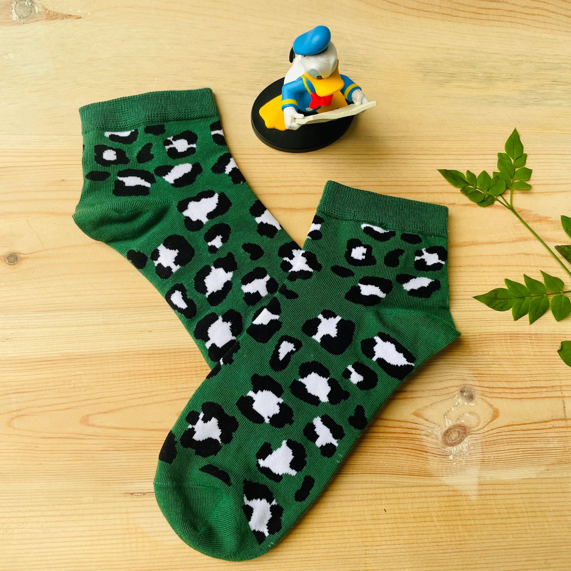 Wild Pop Leopard Ankle Socks (Pack of 2)  Lazzy Socks India