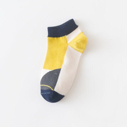 Abstract Unisex Ankle Socks (pack of 5 ) from lazzy socks.