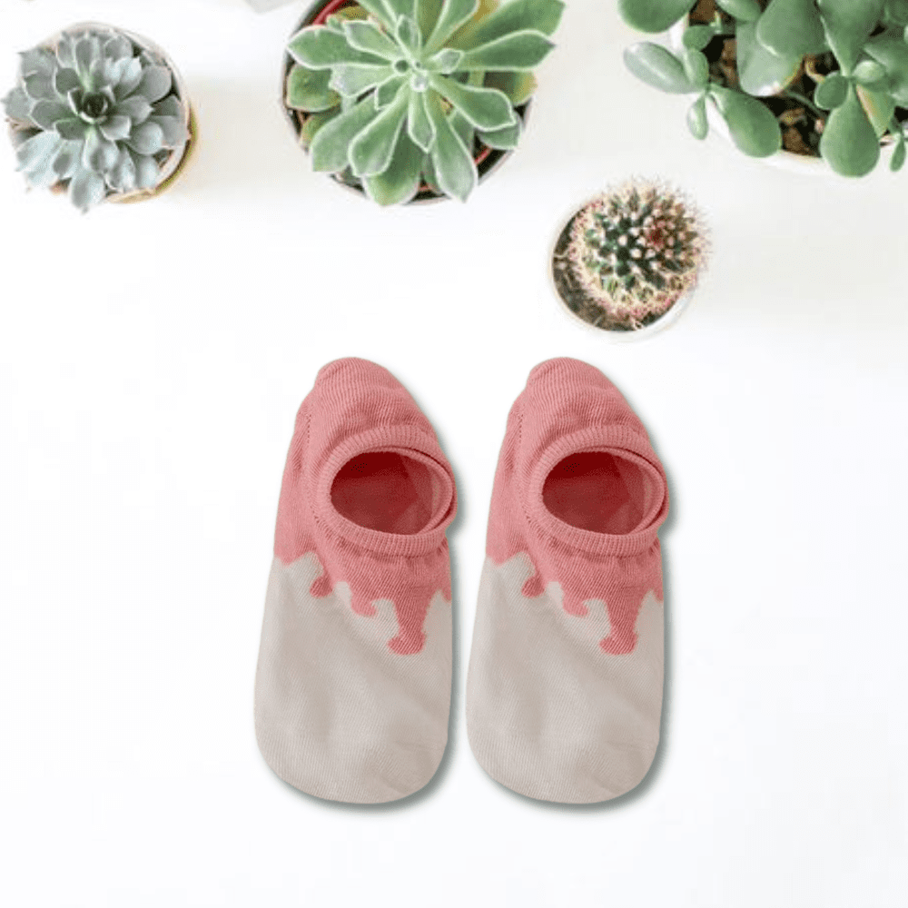 House of Pink Unisex No Show Socks (pack of 4) from lazzy socks