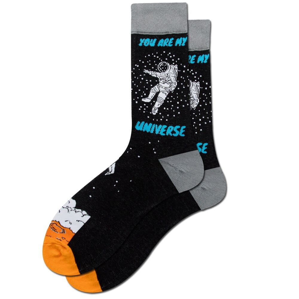 Adult Crew Cotton Socks 2P Weightless Astro Astros Astronaut