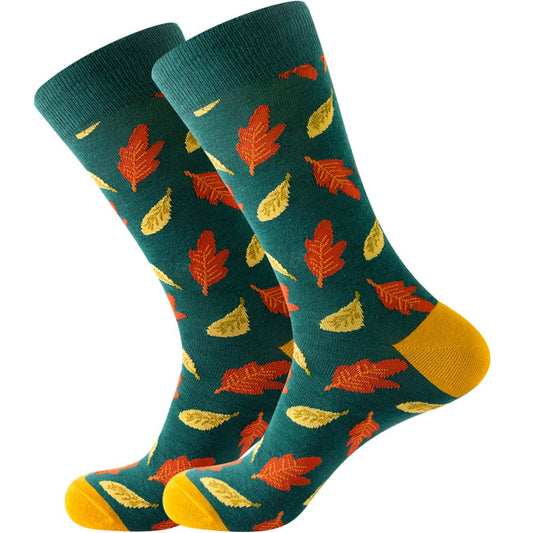 Autumn Leaf Unisex Crew Socks from lazzy socks. 