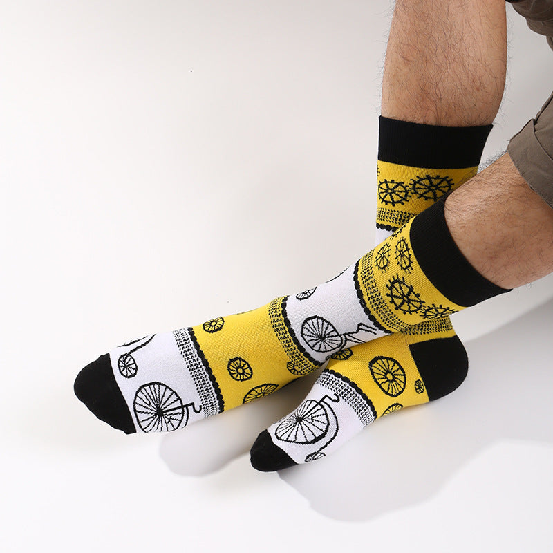 Bicycle Unisex Crew Socks From Lazzy socks India