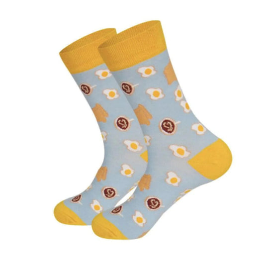 Breakfast Unisex Crew Socks from lazzy socks. 