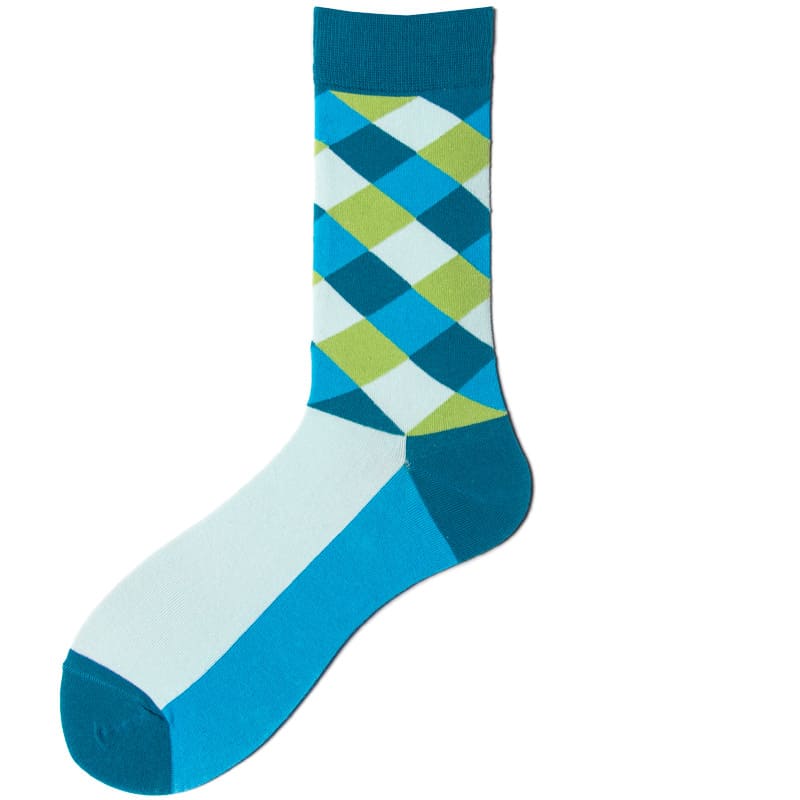 Checks Formal Unisex Crew Socks (Pack of 2) from lazzy socks