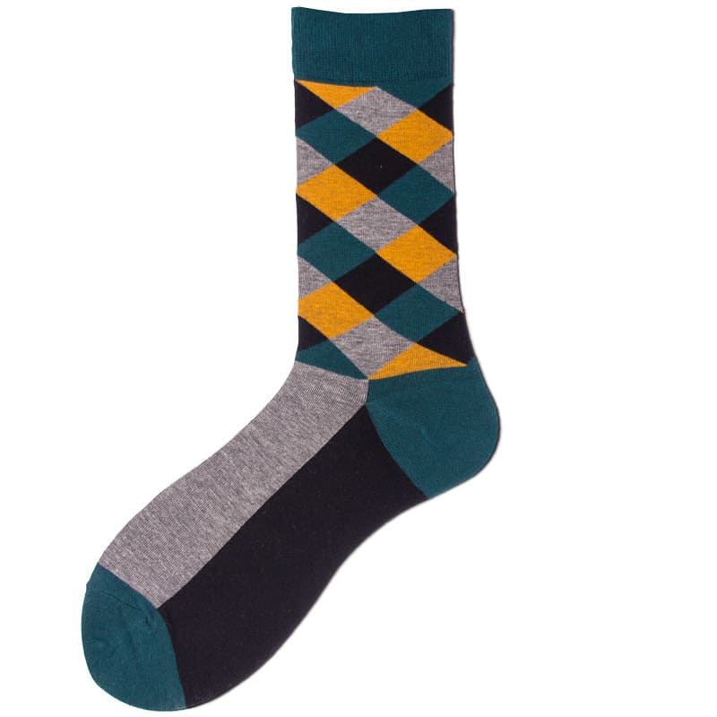 Checks Formal Unisex Crew Socks (Pack of 2) from lazzy socks