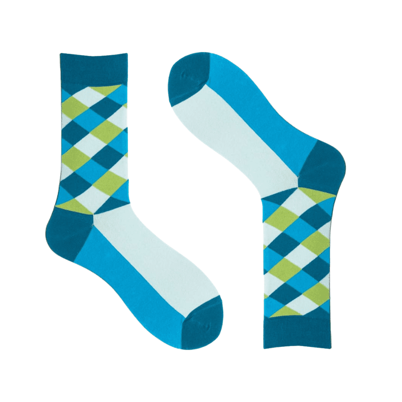 Checks Formal Unisex Crew Socks (Pack of 2) from lazzy socks