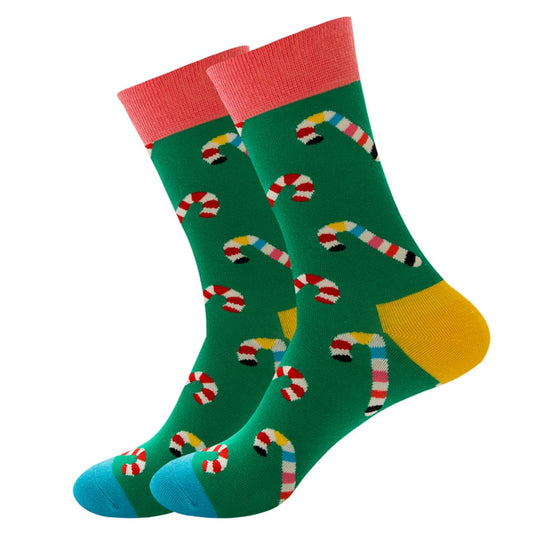 Christmas Candy & Gift Unisex Crew Socks (Pack of 2) from lazzy socks