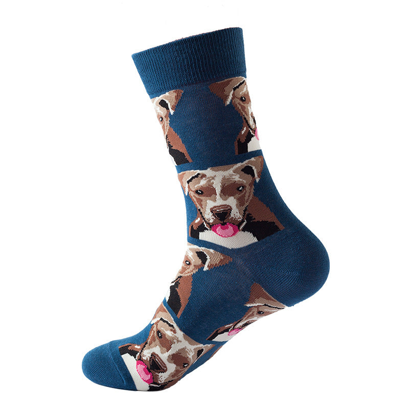 Cute Dog Unisex Crew Socks From Lazzy Socks India. funky and quirky socks for man and woman