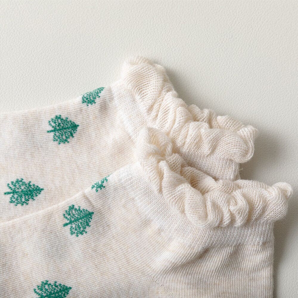 Cute Flower And Tree Unisex Ankle Socks (Pack of 2) from lazzy socks